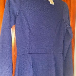 Womens Bar 111 Junior Long Sleeve Navy Blue Dress Size M